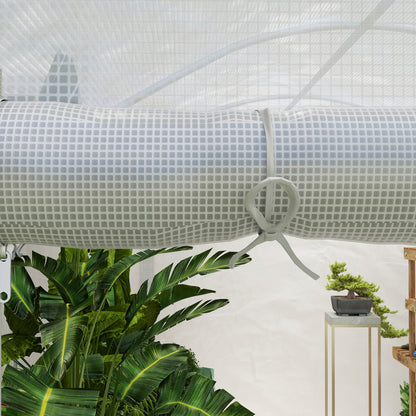Outsunny Invernadero De Exterior 4x3x2 M Con Cubierta De Pe Anti-uv Blanco_3