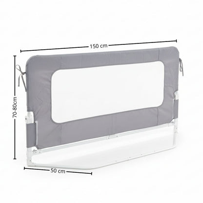 Bathby Barandilla De Cama Infantil 150 Cm – Altura Ajustable, Sistema Abatible, Malla Transpirable, Seguridad Anticaídas_5