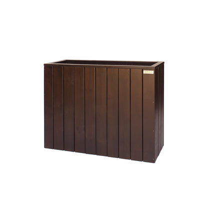 Jardinera Alta De Madera Autoportante 100 X 34,5 X 80 Cm Trendy Brown Hortalia_0