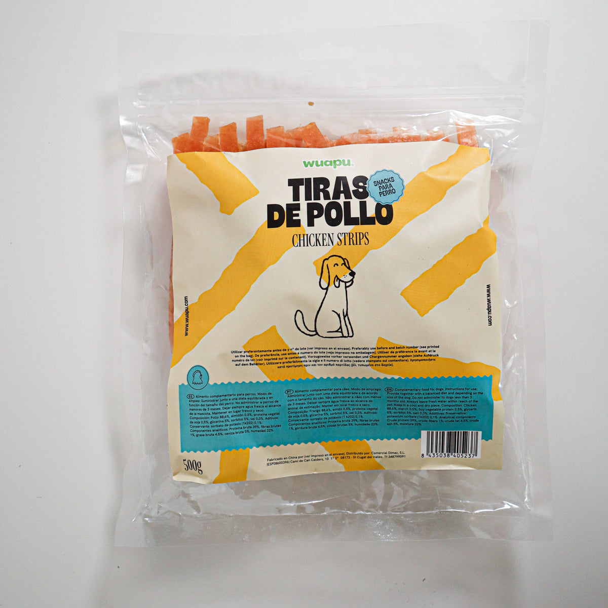 Snack Para Perro En Tiras De Pollo Desecado Wuapu 500gr_4