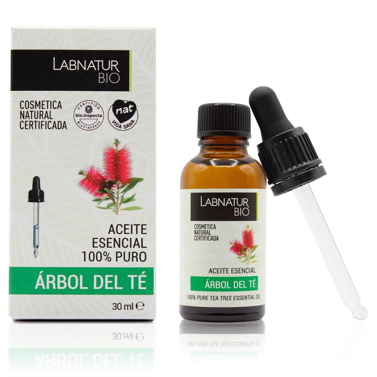 Aceite Esencial de Árbol del Té 100% Puro Labnatur Bio 30 ml | Purificante | Piel, Cabello, Uñas y Pies | Vegano_0