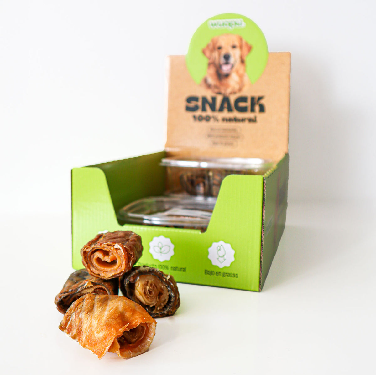 Snack Natural Para Perro Maxi Sushi Salmon 4u X 4 Bolsas Wuapu_3