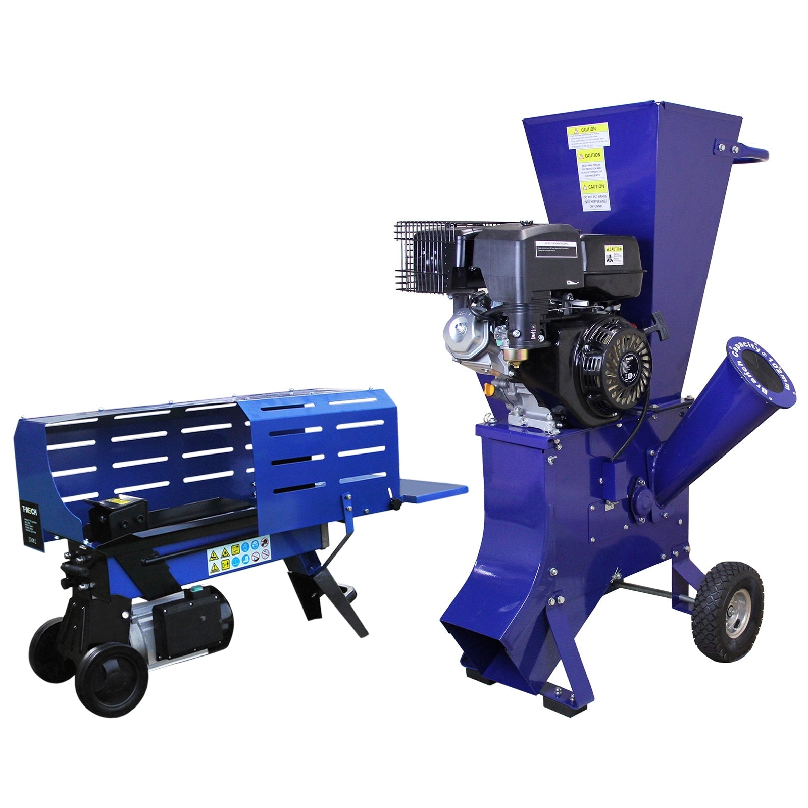 Cortadora De Troncos 5t Y Astilladora De Madera 15hp Trituradora De Madera 2000w Motor Hidráulico 3l_0