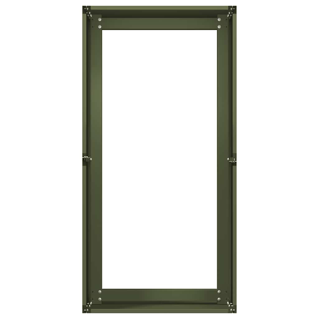 Jardinera De Acero Laminado En Frío Verde Oliva 40x80x40 Cm_4
