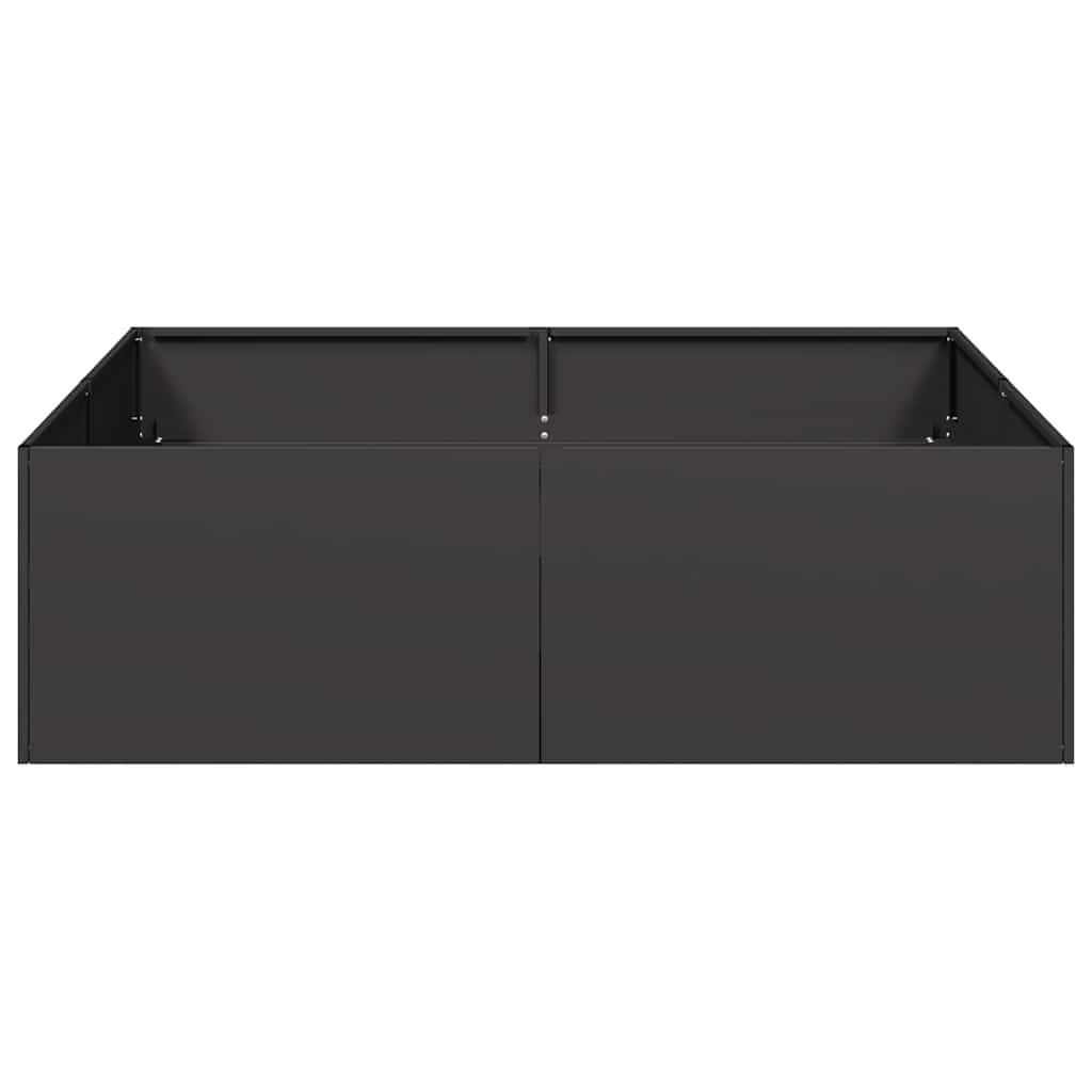 Jardinera Acero Negro 100x100x30 Cm_3