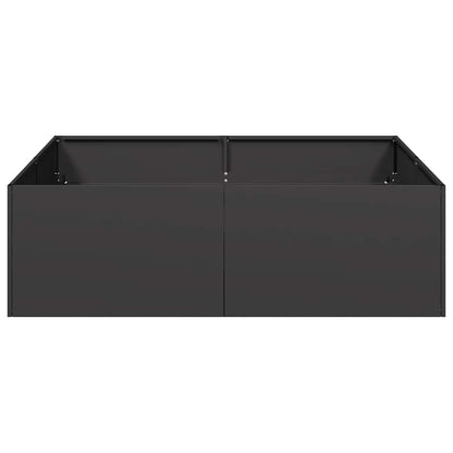 Jardinera Acero Negro 100x100x30 Cm_3