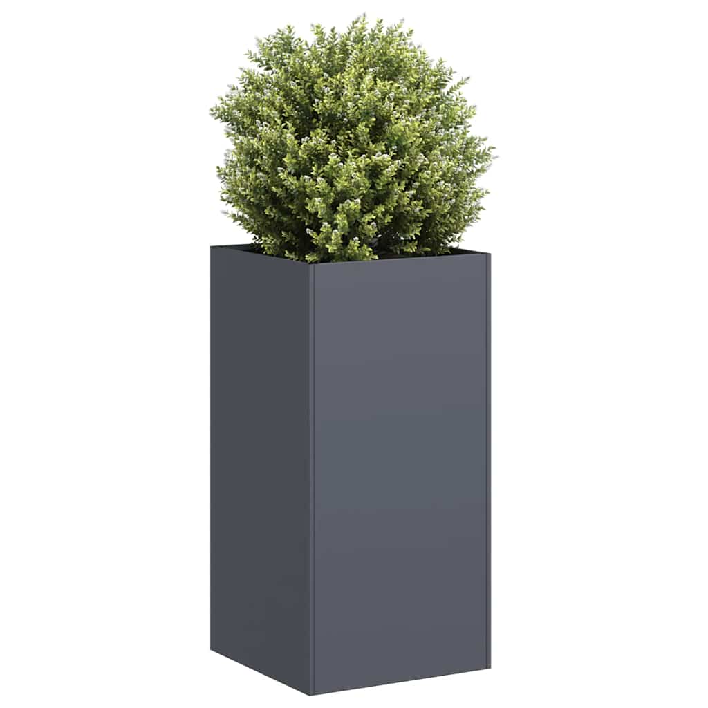 Jardinera De Acero Laminado En Frío Antracita 40x40x80 Cm_1