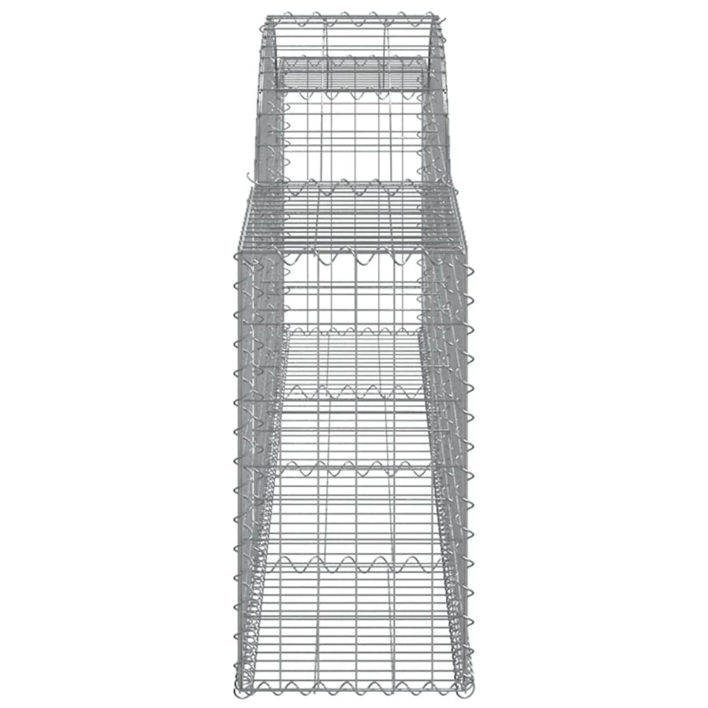 Cestas De Gaviones 20 Uds Forma De Arco Hierro 300x30x60/80 Cm_4