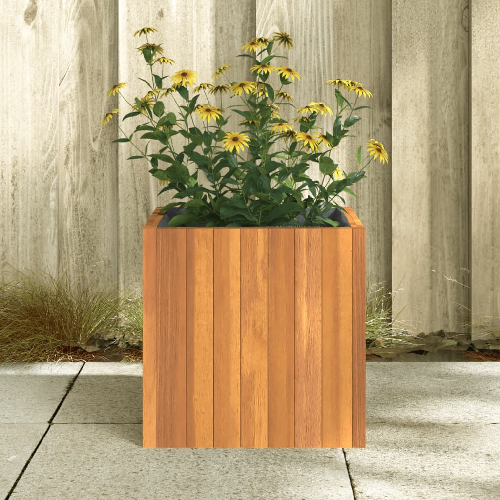 Jardinera De Madera Maciza De Acacia 35x35x35 Cm_2