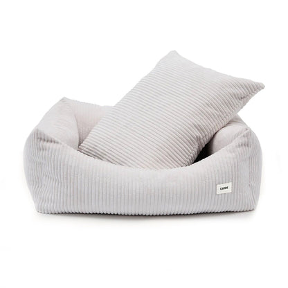 Cama Perro Pana Blanco Hueso, Snozy_0