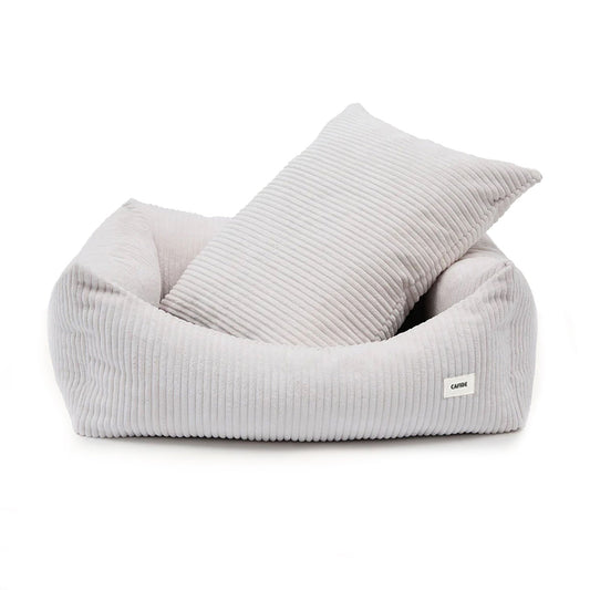 Cama Perro Pana Blanco Hueso, Snozy_0