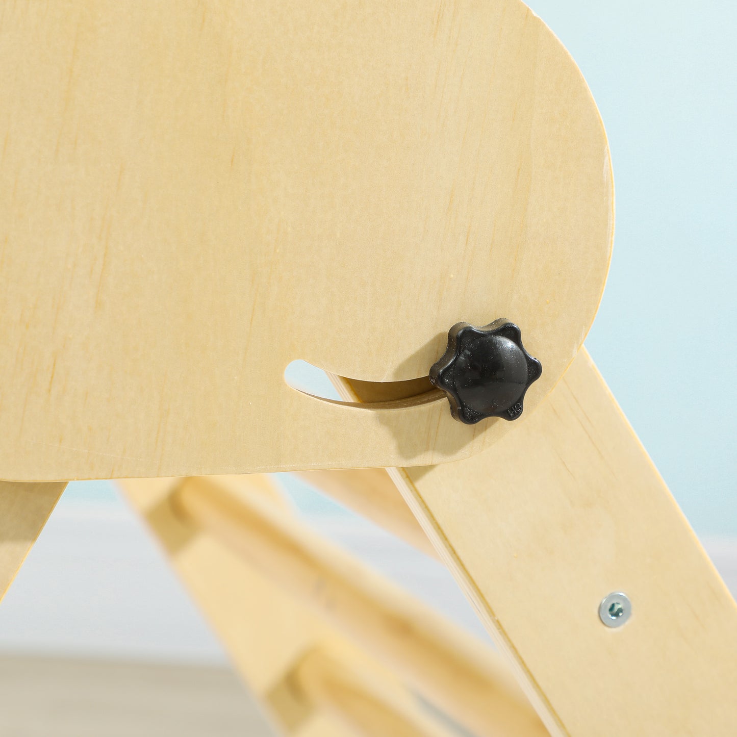 Aiyaplay Triángulo De Escalada De Madera Plegable 82x66x71 Cm Natural_3