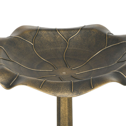 Baño Para Pájaros Outsunny Pp Bronce 50x50x71 Cm_3