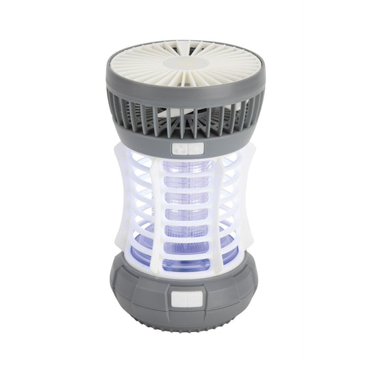 Elimina Insectos/Lámpara/Linterna/Ventilador/Luz De Emergencia "5 En 1". 60 M2. Exterior/Interior Jata