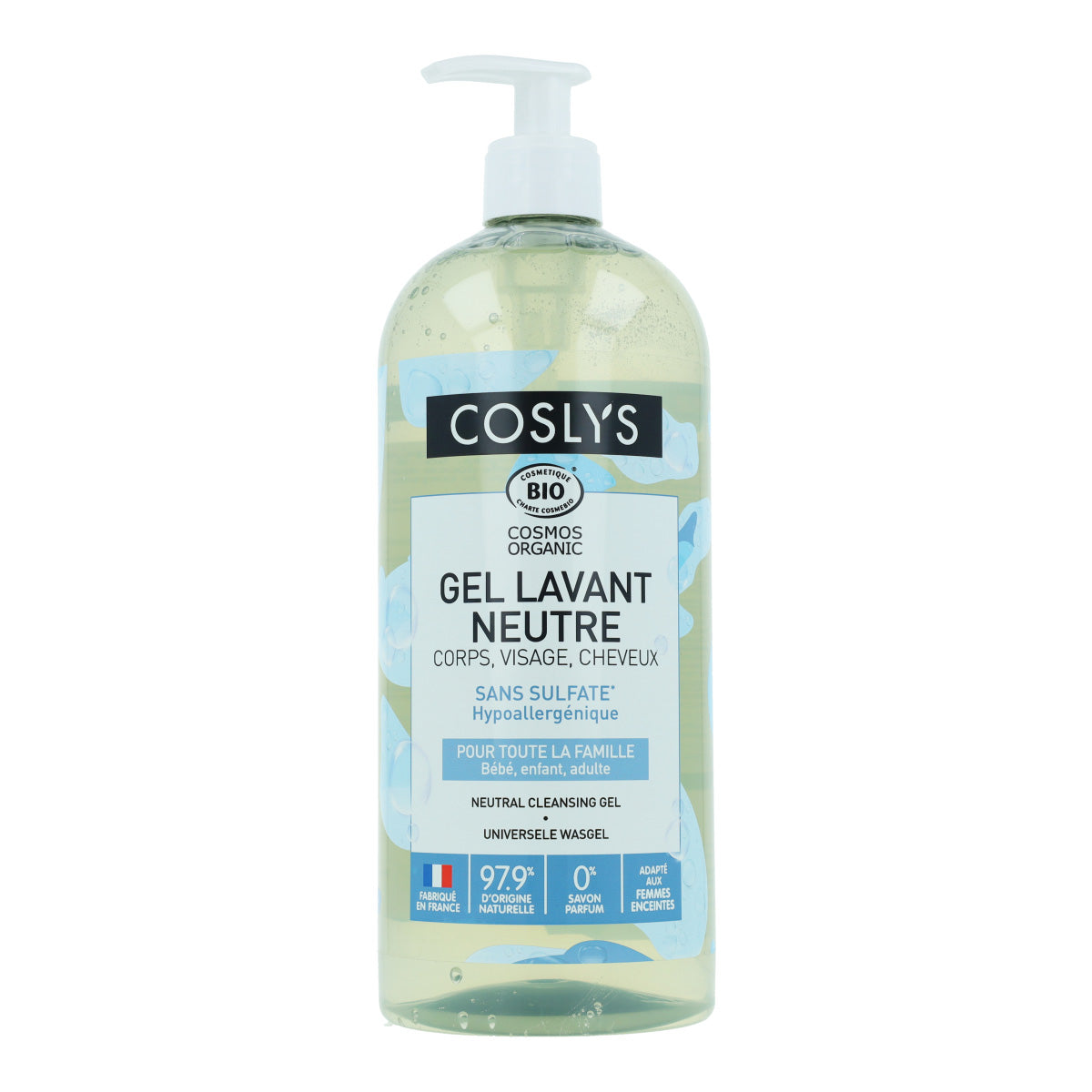 Gel de ducha universal sin perfume Coslys 1L