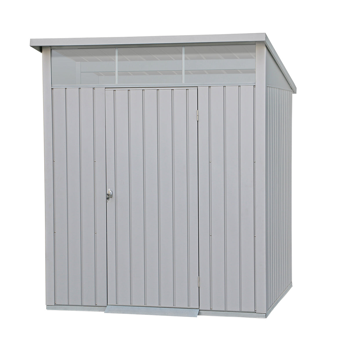 Duramax - Caseta Jardín - Palladium 6x5 - Metal - Color Gris Plata_0