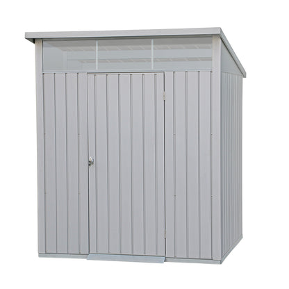 Duramax - Caseta Jardín - Palladium 6x5 - Metal - Color Gris Plata_0