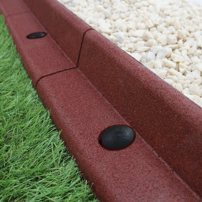 Bordes De Césped Terracota Flexibles Jardín Bordes De Césped Paquete De 4 X 1.2m_2