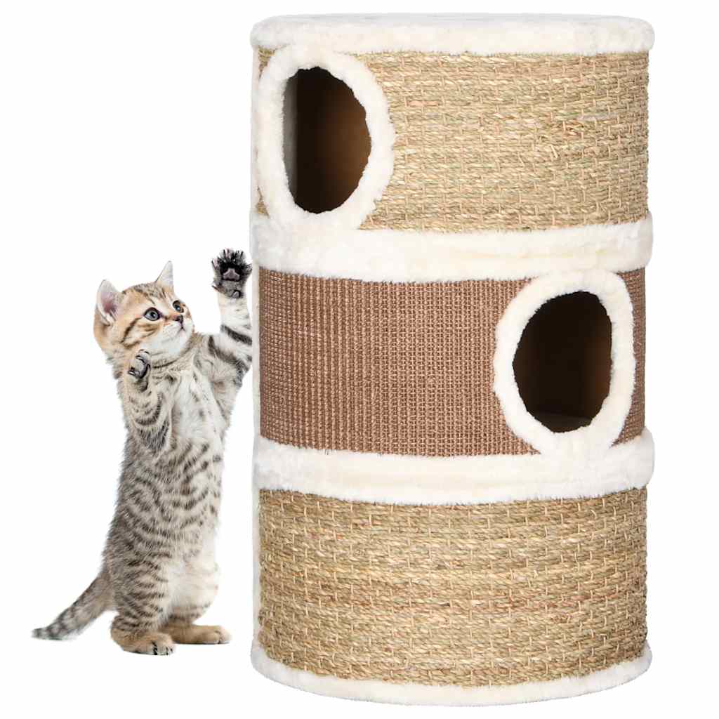 Barril Rascador Para Gatos Hierba Marina 60 Cm_1