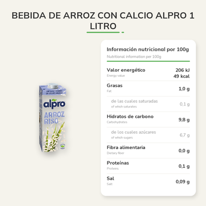 Información nutricional
