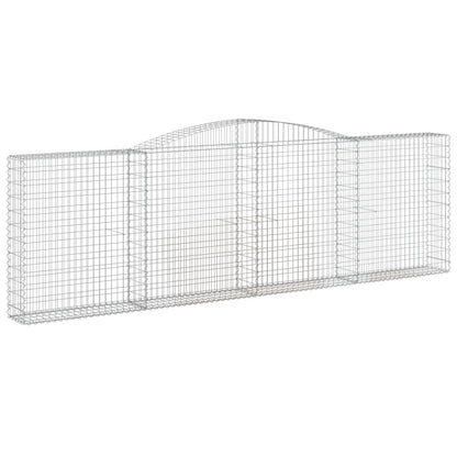 Cestas De Gaviones 2 Uds Forma De Arco Hierro 400x30x120/140cm_2