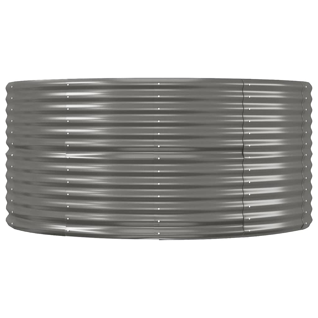 Jardinera Arriate Acero Galvanizado Gris 447x140x68 Cm_3