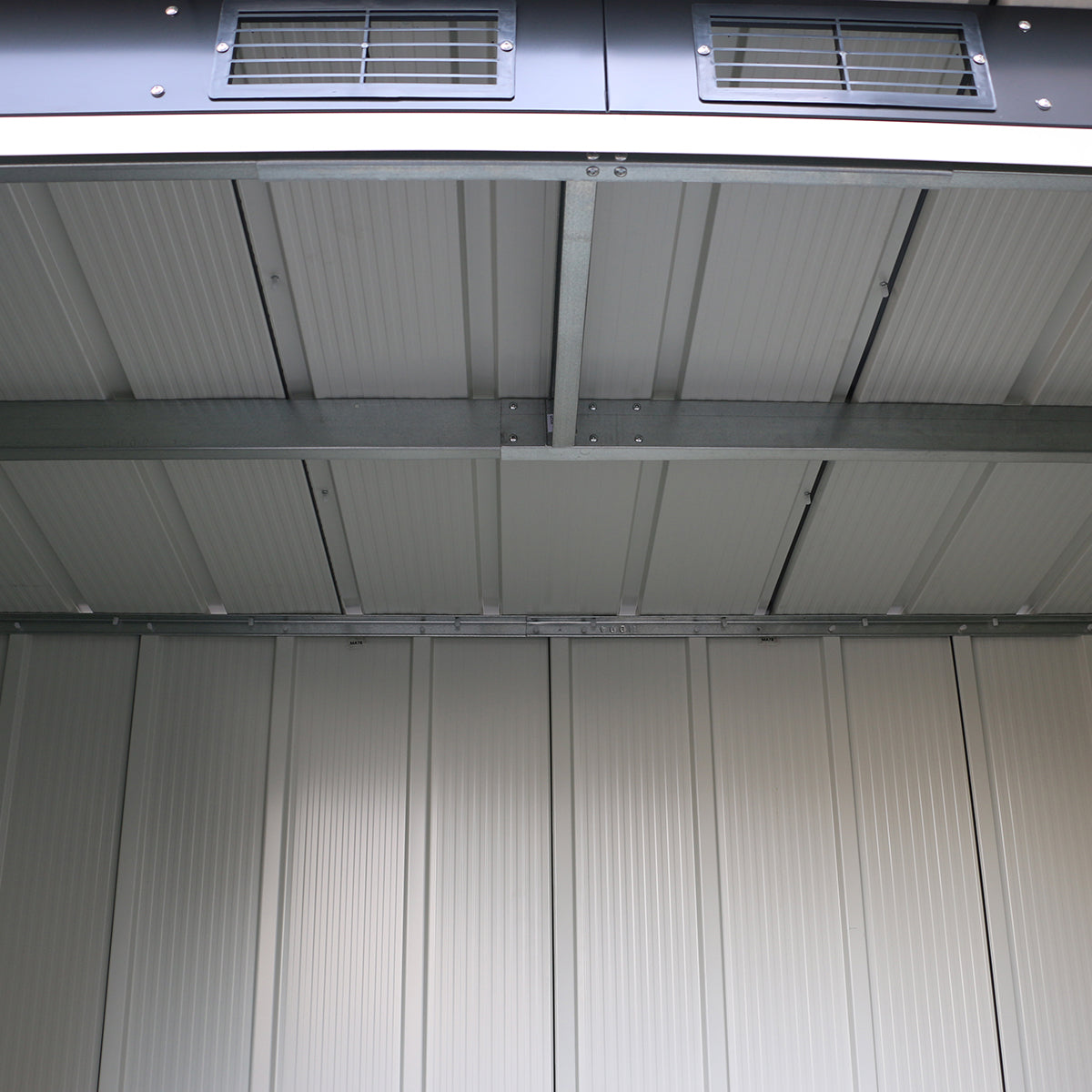 Duramax - Caseta Jardín - Eco Pent Roof 8x4 - Metal - Color Gris Antracita_4