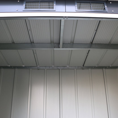 Duramax - Caseta Jardín - Eco Pent Roof 8x4 - Metal - Color Gris Antracita_4