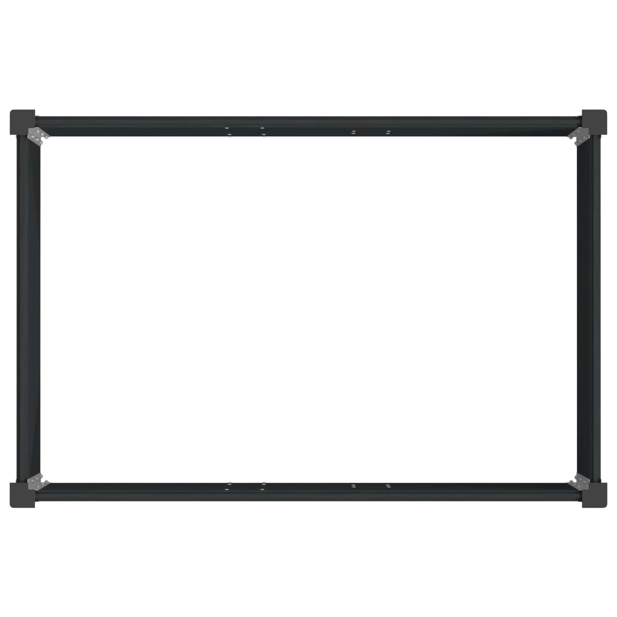 Arriate Elevado Negro 50 X 30 X 72 Cm Wpc Y Aluminio_4