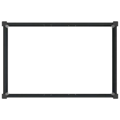Arriate Elevado Negro 50 X 30 X 72 Cm Wpc Y Aluminio_4