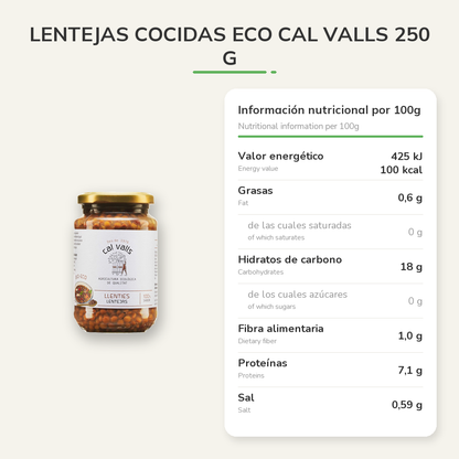 Información nutricional