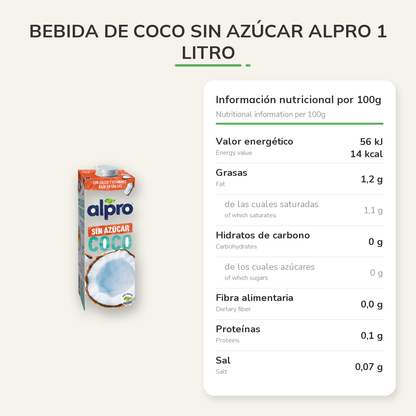 Información nutricional