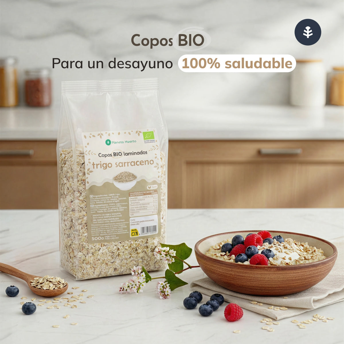 Copos de trigo sarraceno Eco Planeta Huerto 500 g