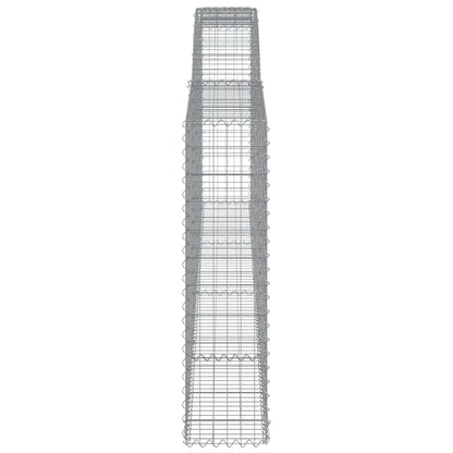 Cestas De Gaviones 9 Uds Forma De Arco Hierro 400x30x120/140 Cm_4