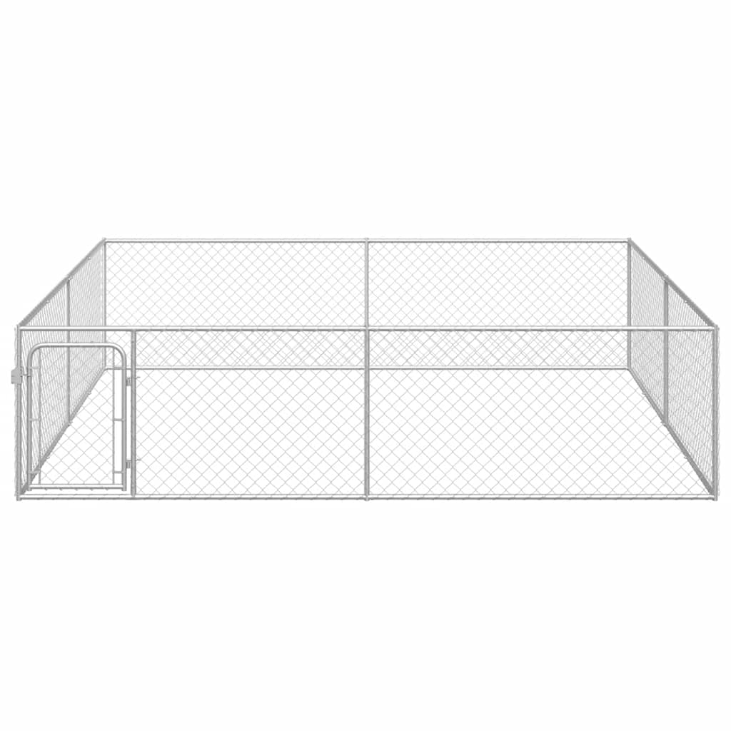 Perrera De Exterior De Acero Galvanizado 4x4x1 M_2