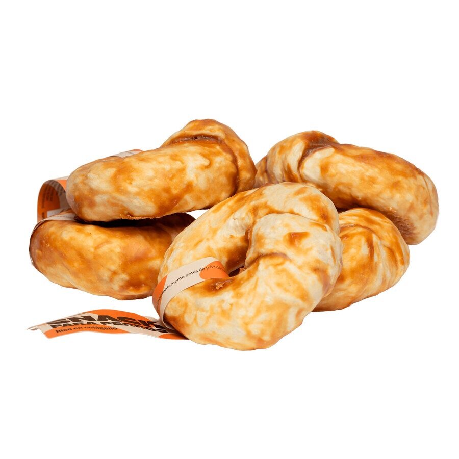 15u Snacks Colágeno Para Perro, De Gelatina De Buey Y Pollo, Bolsa De 15u Donuts (70gr/u Aprox)_2