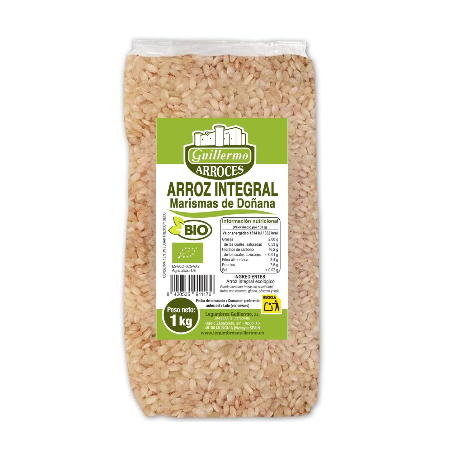 Arroz Integral Bio Marismas De Doñana - 1 Kg_0