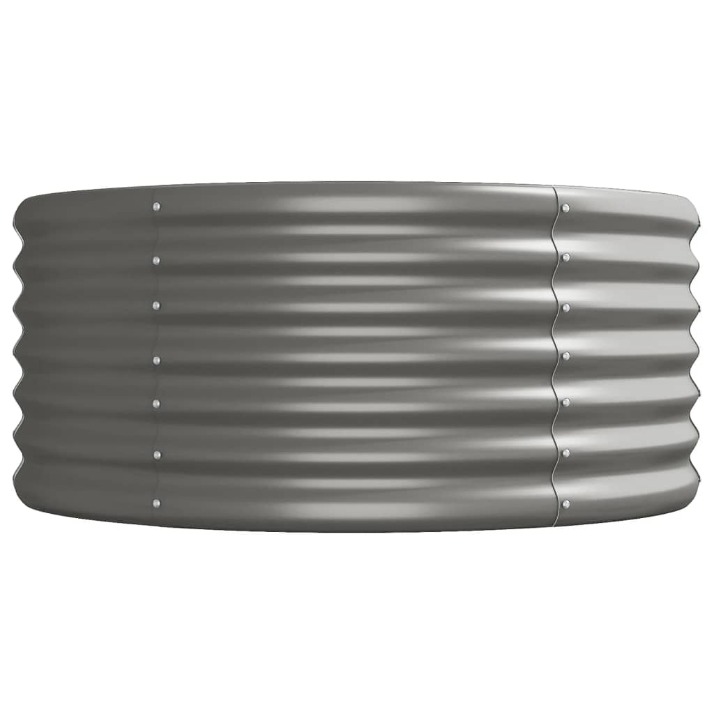 Jardinera Arriate Acero Galvanizado Gris 620x80x36 Cm_3