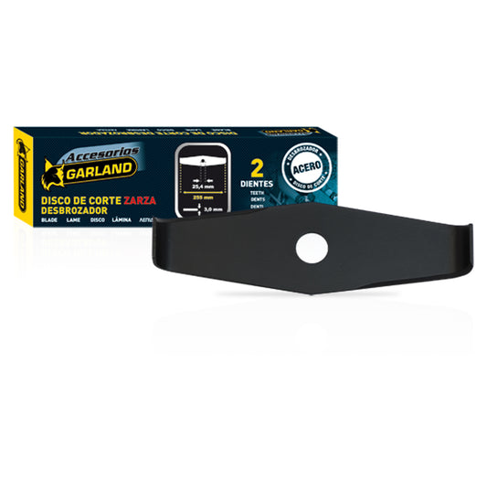 Garland - 7100250352 Disco Desbrozar - Cuchilla Para Trabajo De Desbroce Y Triturado De Maleza Y Zarzas D.int:25,4mm, D. Ext: 255mm_0