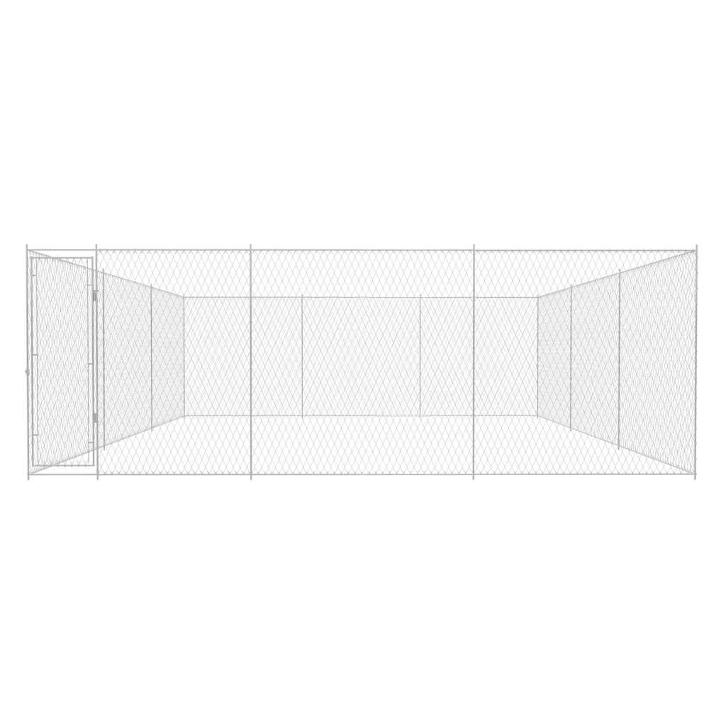 Perrera De Exterior De Acero Galvanizado 570x570x185 Cm_0