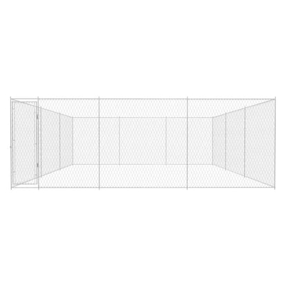 Perrera De Exterior De Acero Galvanizado 570x570x185 Cm_0