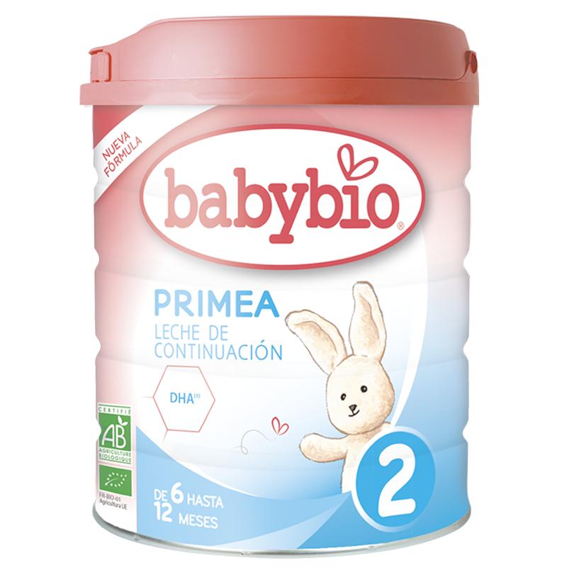 Leche continuación Primea 2 (6 a 12 meses) Ecológica Babybio 800g