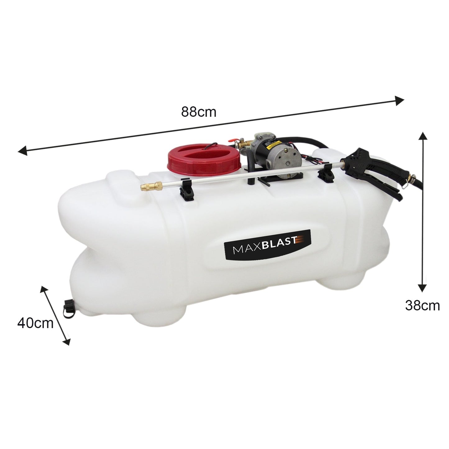 Pulverizador Atv Quad 12v 60l Con Lanza 2m Para Cultivo Y Malezas_4