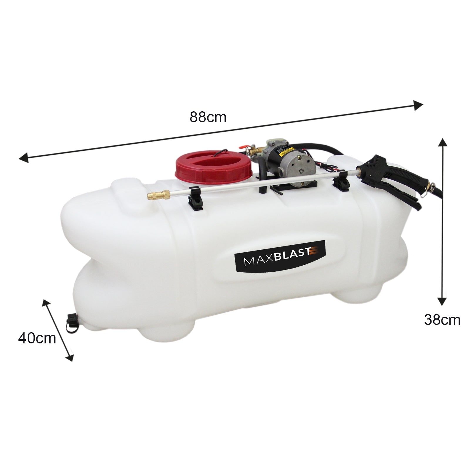 Pulverizador Atv Quad 12v 60l Con Lanza 2m Para Cultivo Y Malezas_4
