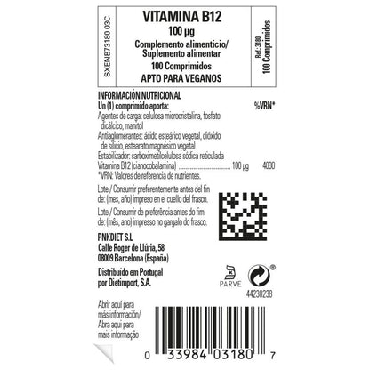 Pack 2x Vit B12 100mcg Solgar 100 Comp