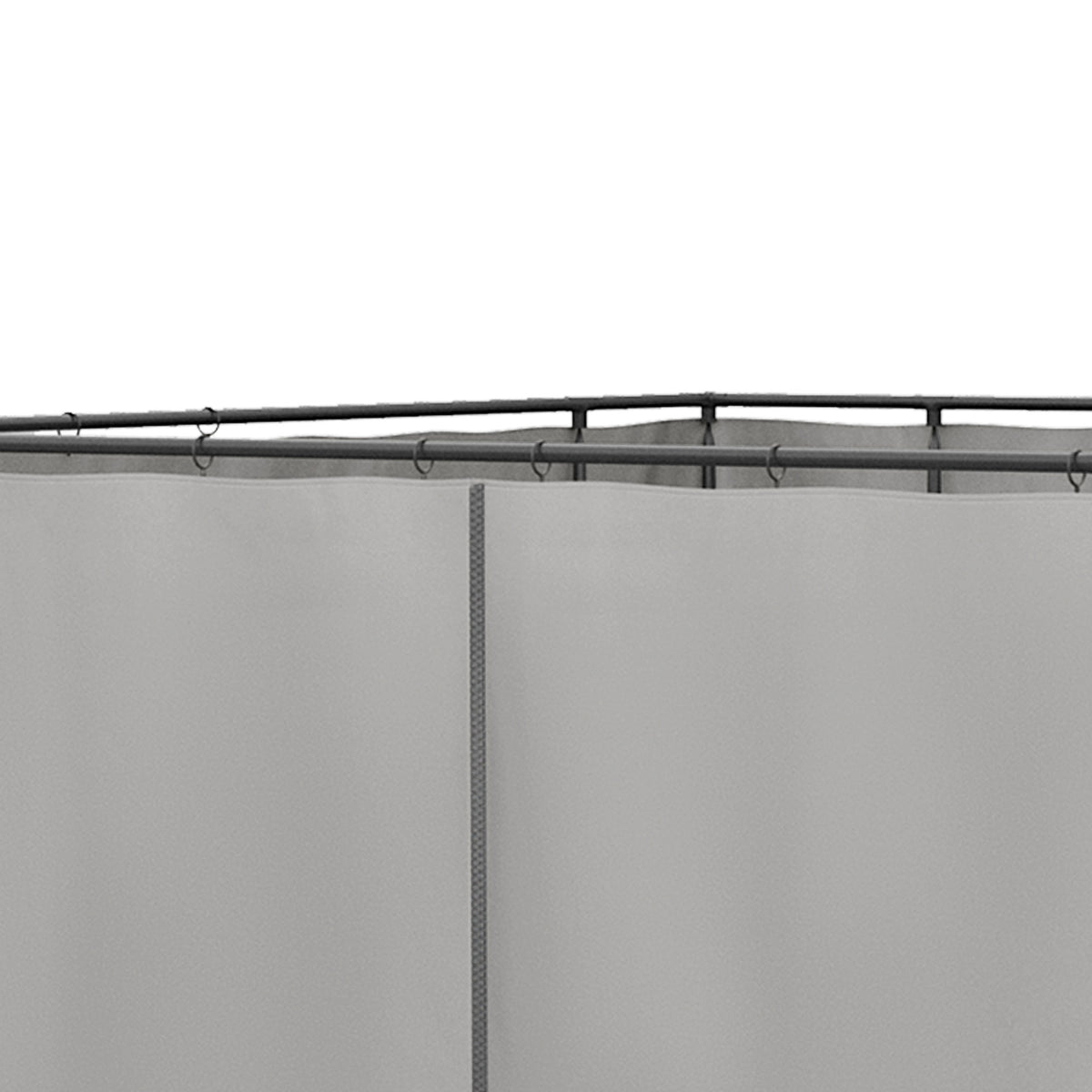 Outsunny 4 Paredes Laterales Para Cenador 3x2 M Sin Ventanas Gris Claro_3