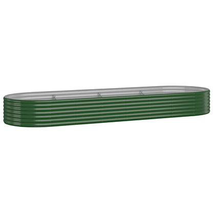 Jardinera Arriate Acero Galvanizado Verde 322x100x36 Cm_0