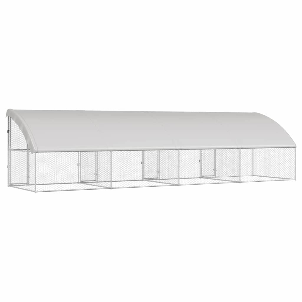 Refugio Para Perros 4 Pcs Plateado 8 X 2 X 2 M_5