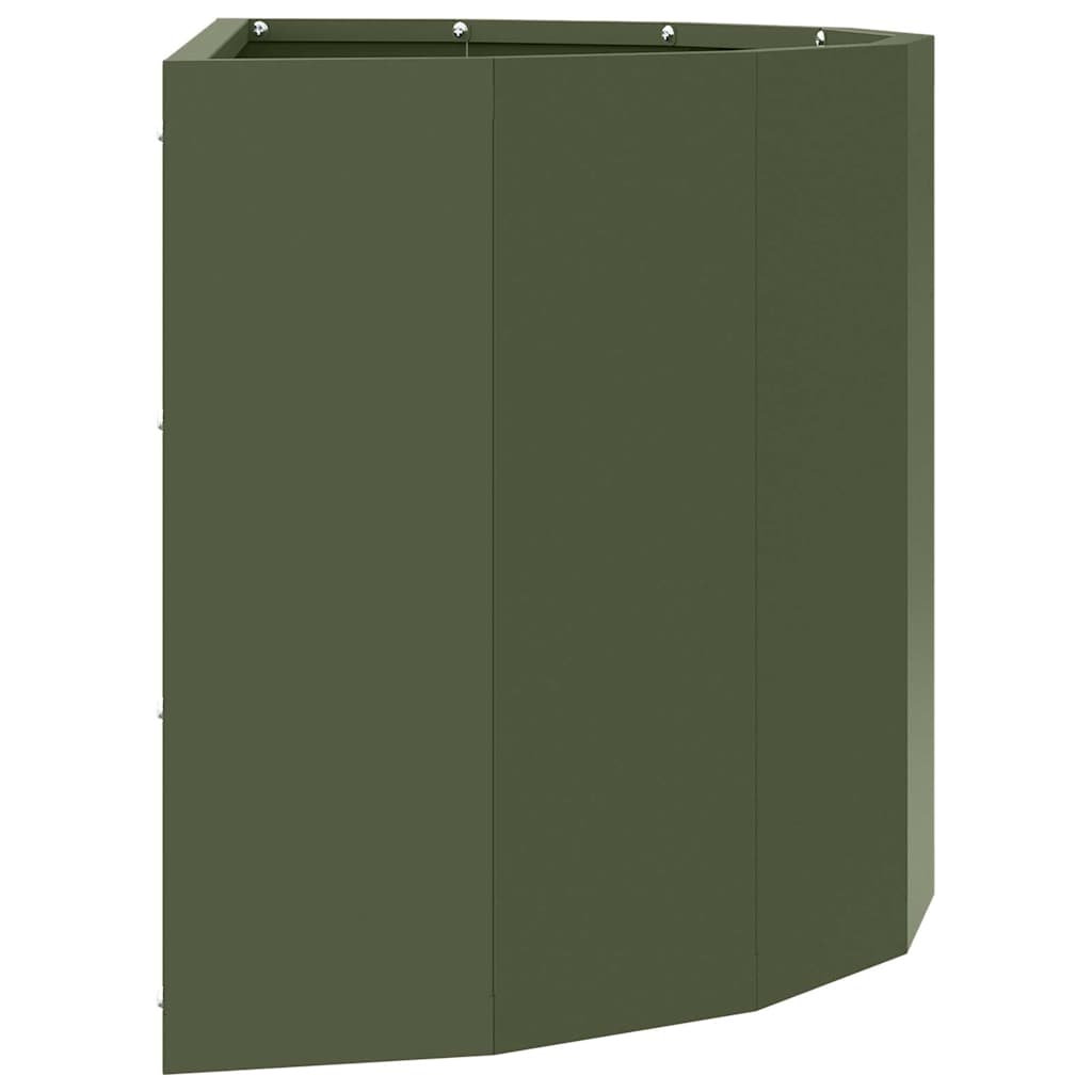 Jardinera Verde Oliva 60 X 30 X 35 Cm Acero_5