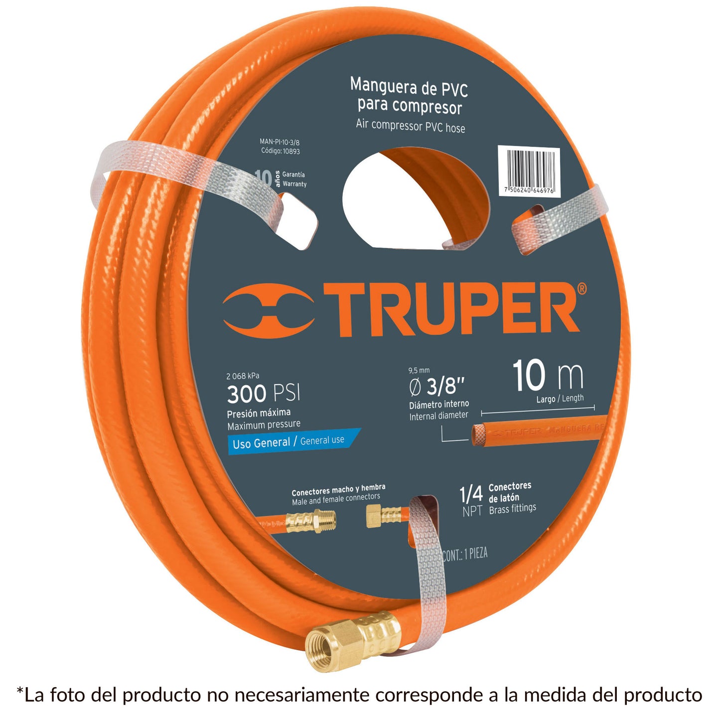 Manguera De Pvc Baja Presión - 10 M - 1/4"_0
